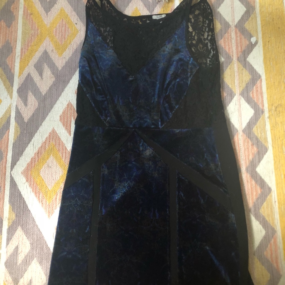 Velvet and lace party dress